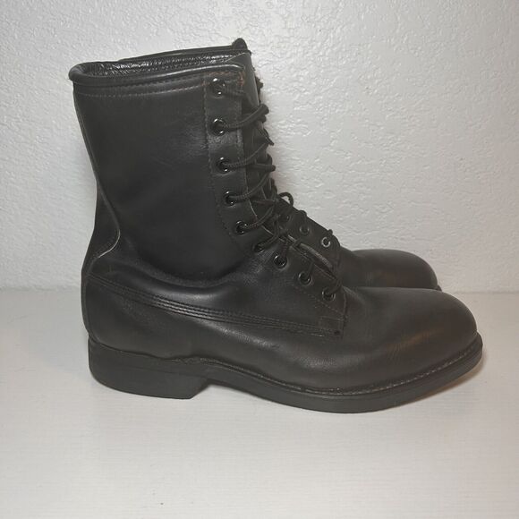 Addison Shoe Company 1978 Vintage Biltrite Boots Mens Size 8W Lace Up Steel Toe - Picture 2 of 10